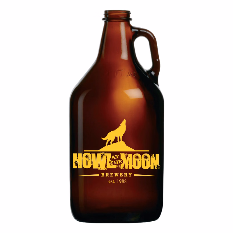 64 oz. Amber Growler w/o Lids