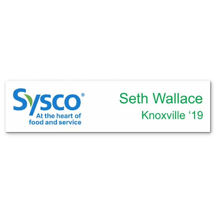 2 x 8"Chaos full color UV Printed name plate 1