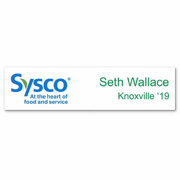 2 x 8"Chaos full color UV Printed name plate