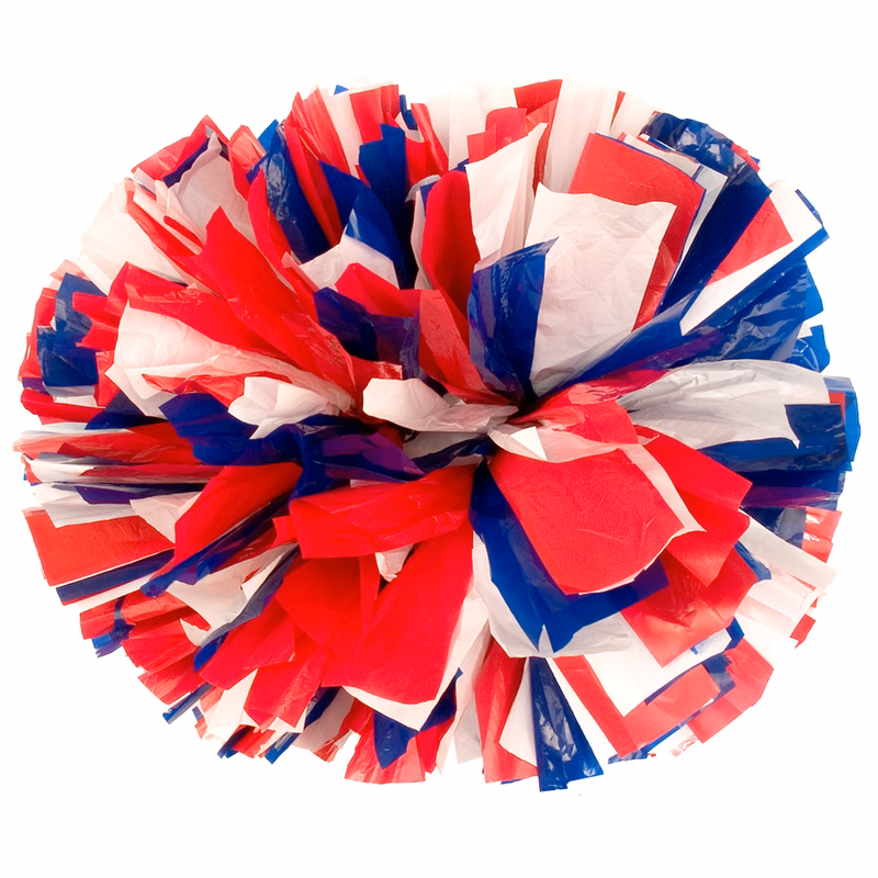 Custom Plastic Super Wide Pom, Mixed Colors