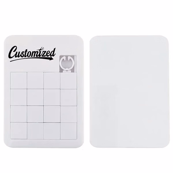 Custom 16-Tile Sliding Puzzle with Printable Surface — Interactive Brand Awareness Tool