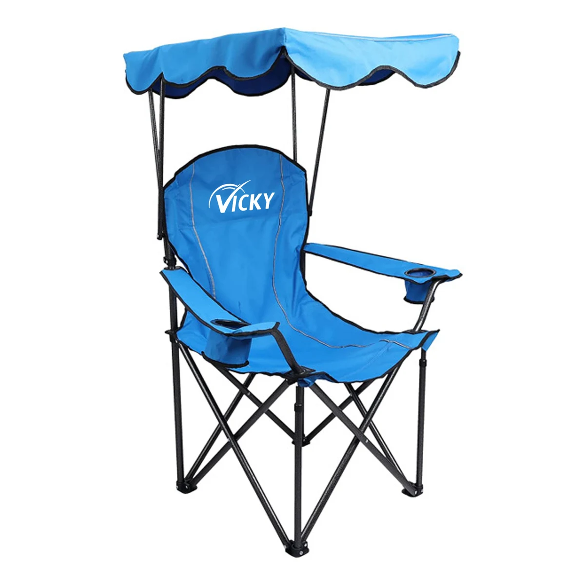 Portable Retractable Shade Canopy Folding Chair 1