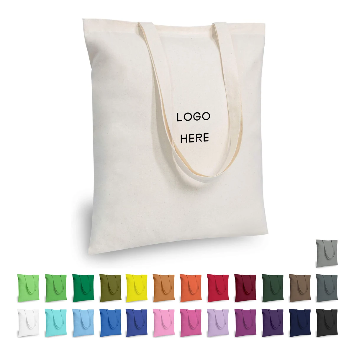Canvas Cotton Tote Bags, custom tote bag with logo imprint 1