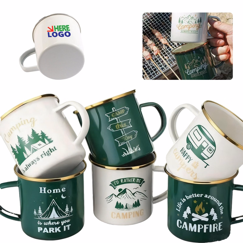 Colorful Enamel Cup For Camping Trips
