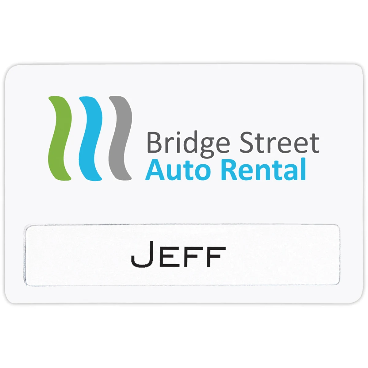 Atlanta Reusable Economy Name Badge (Standard Size 3" x 2") 1