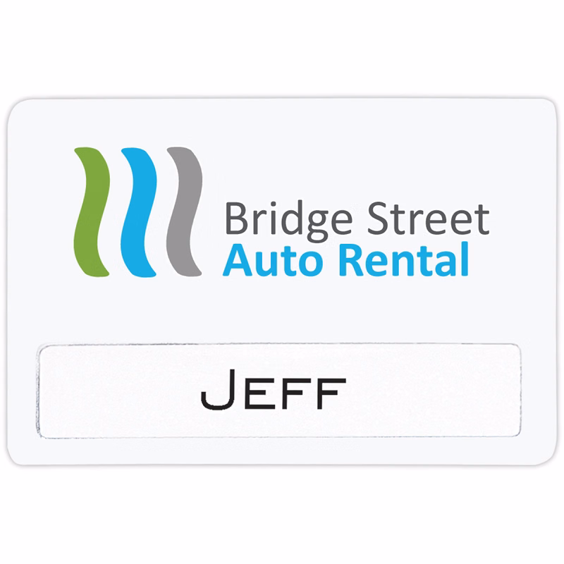 Atlanta Reusable Economy Name Badge (Standard Size 3" x 2")