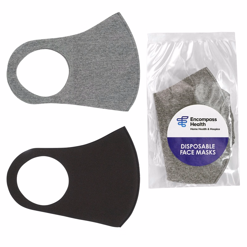 Dome Label Fabric Face Mask