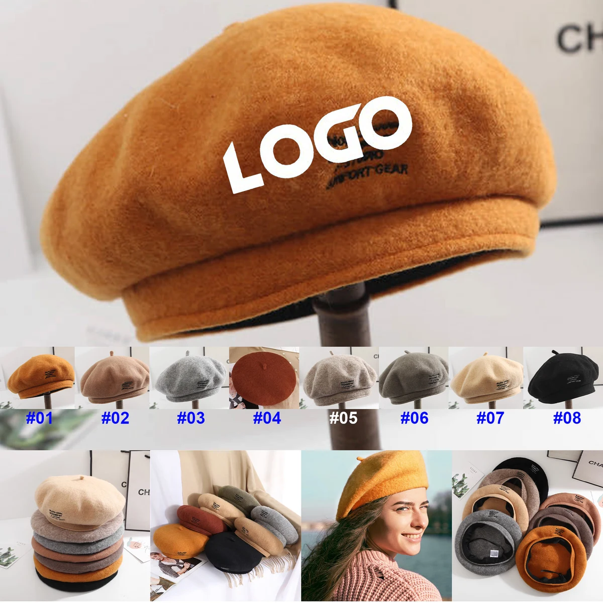French Beret Vintage Beret Hat 1