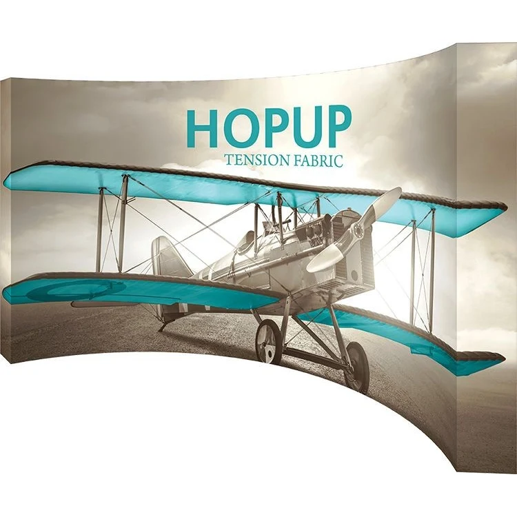 Hopup 15ft Full Height Curved Display & Full Fitted Graphic 1