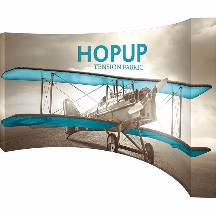 Hopup 15ft Full Height Curved Display & Full Fitted Graphic