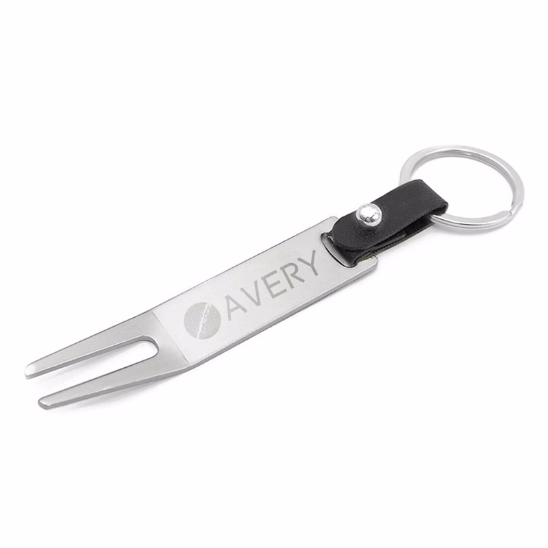 Zinc Alloy Golf Divot Tool Keychain
