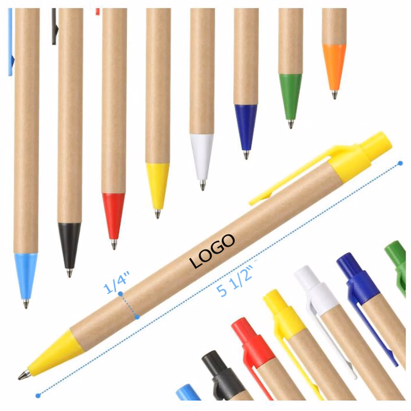 Eco-Friendly Paper Retractable Ballpoint Pens