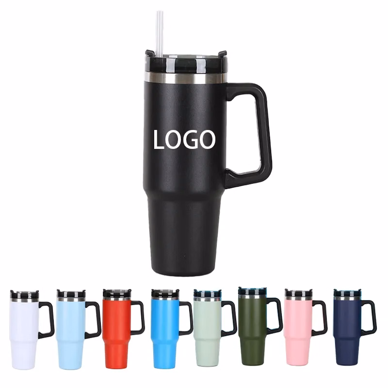 Stainless Steel Vacuum Insulated Tumbler with Lid and Straw