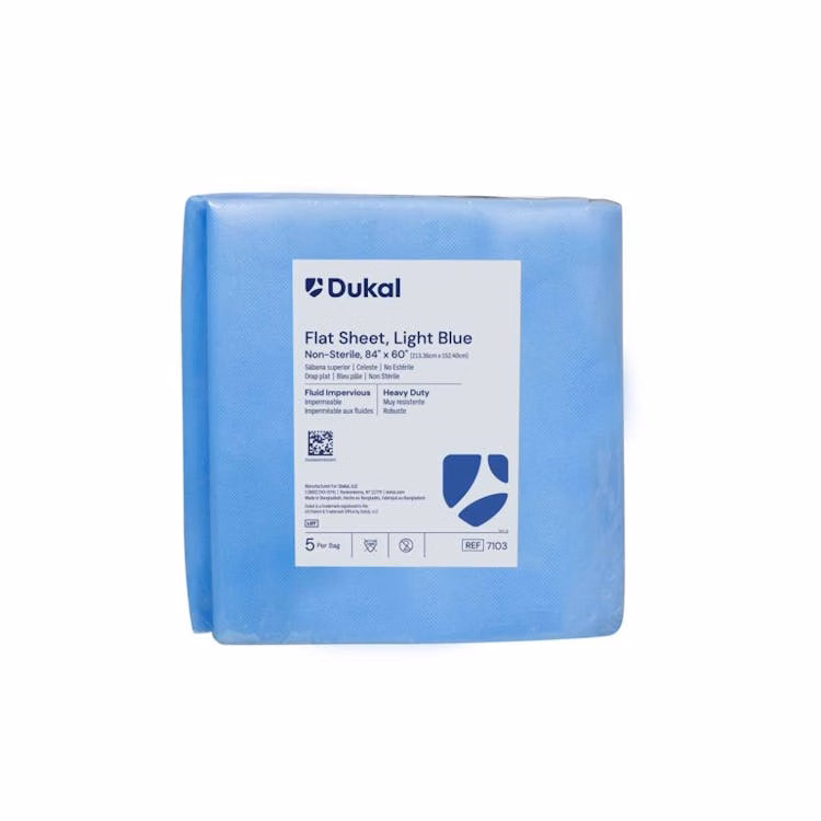 Disposable Flat Sheet - 84" x 60"