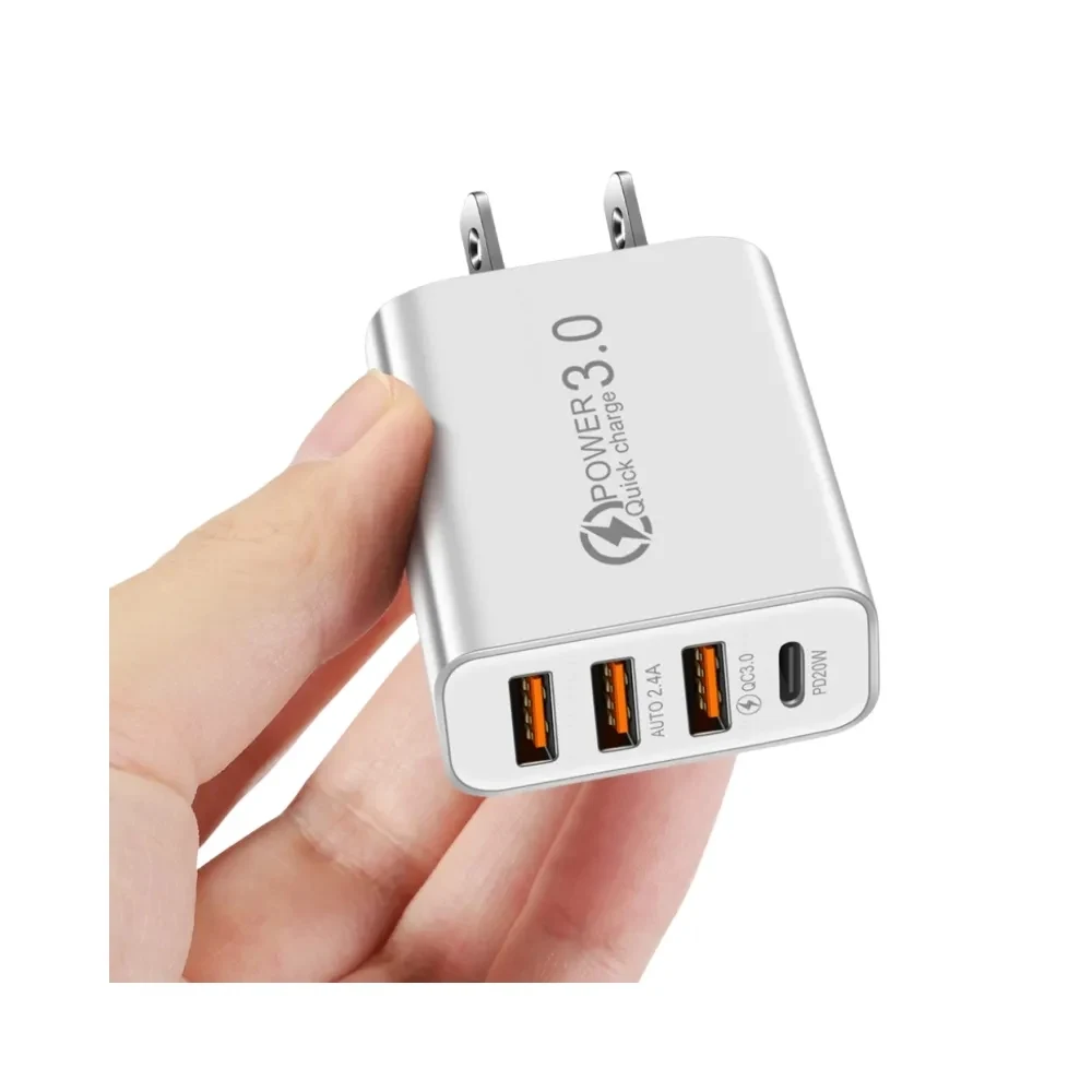 4 Port USB Travel Wall Charger Plug 1