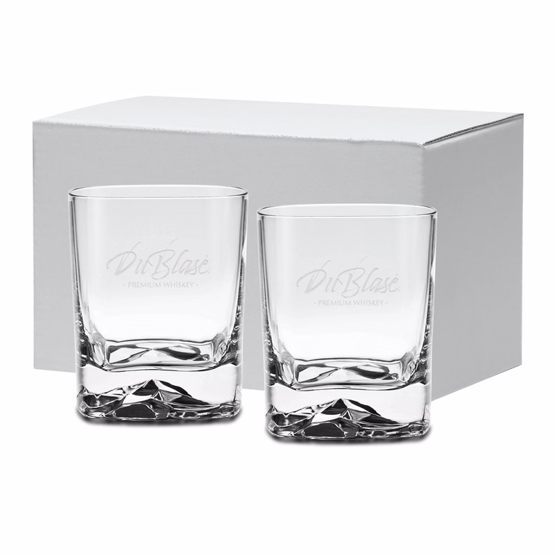 13.5 oz Etched Square Glacier OTR Gift Set