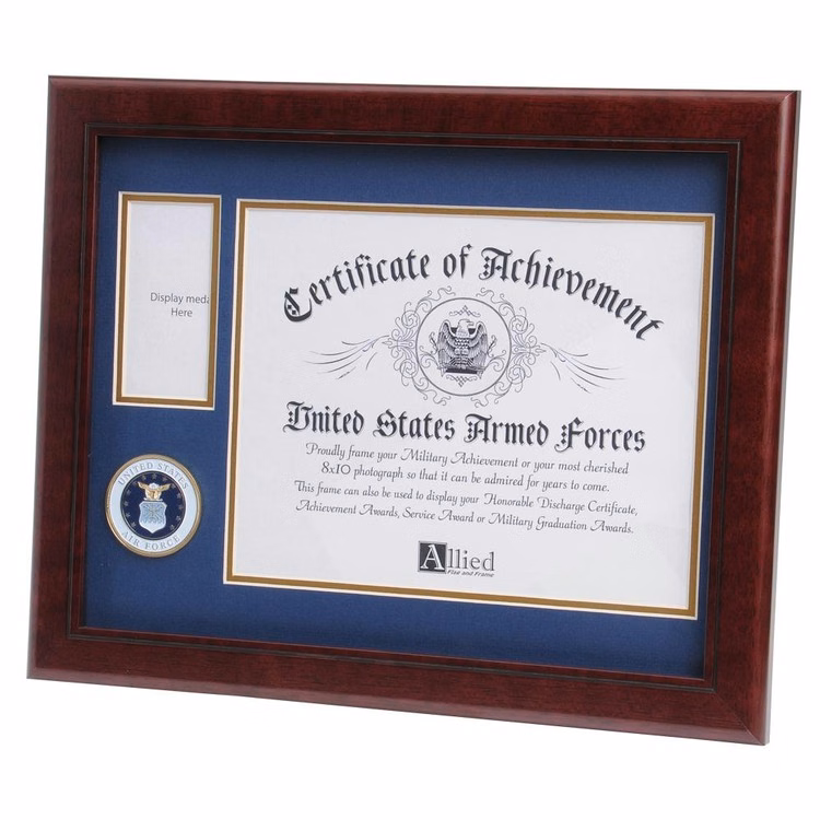 U.S. Air Force Medallion 8-Inch by 10-Inch Certificate and Medal Frame