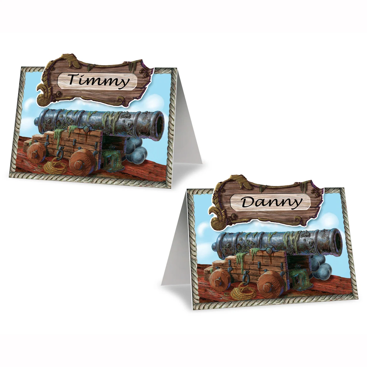Pirate Cannon Place Cards 1