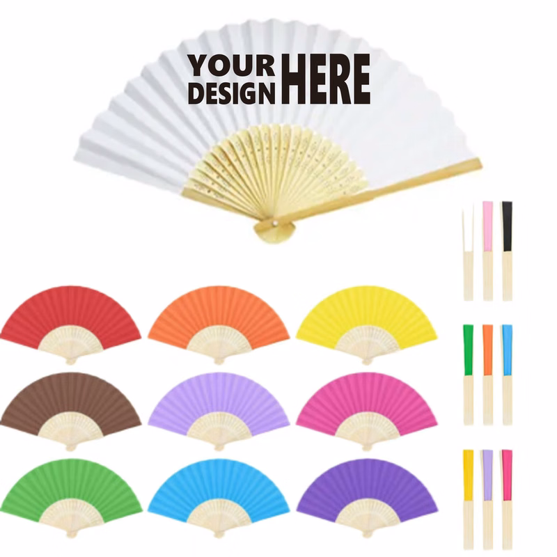 Personalized Folding Hand Fan for Parties and Weddings