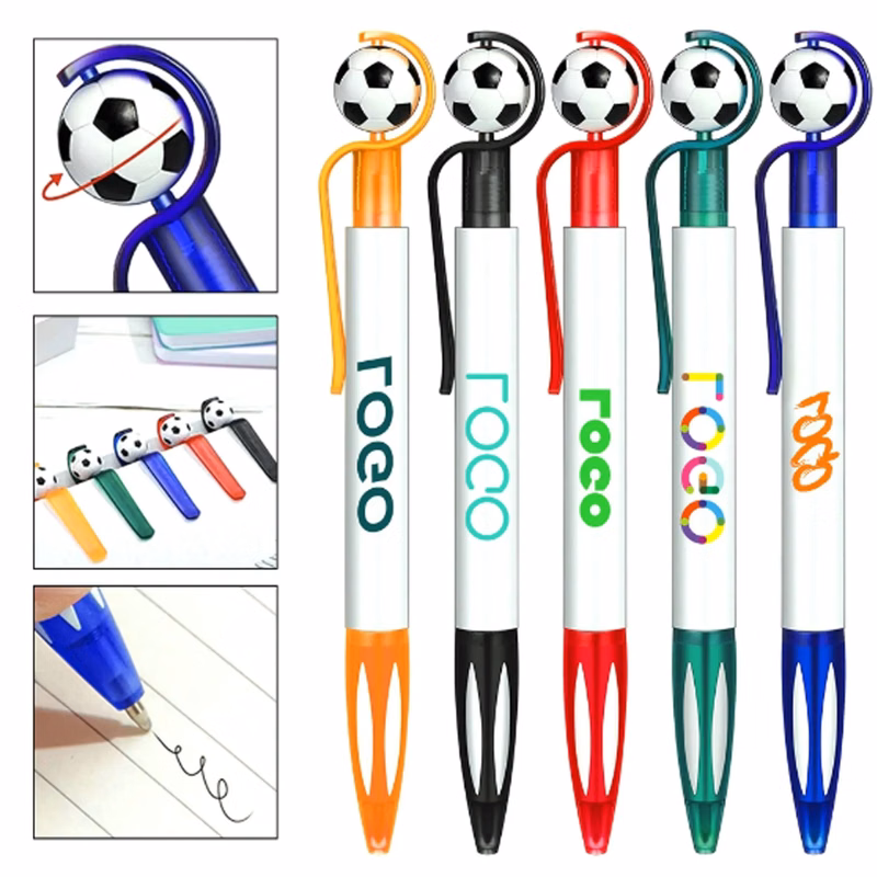 Football Shape Plastic Stretchable Ballpoint Pen