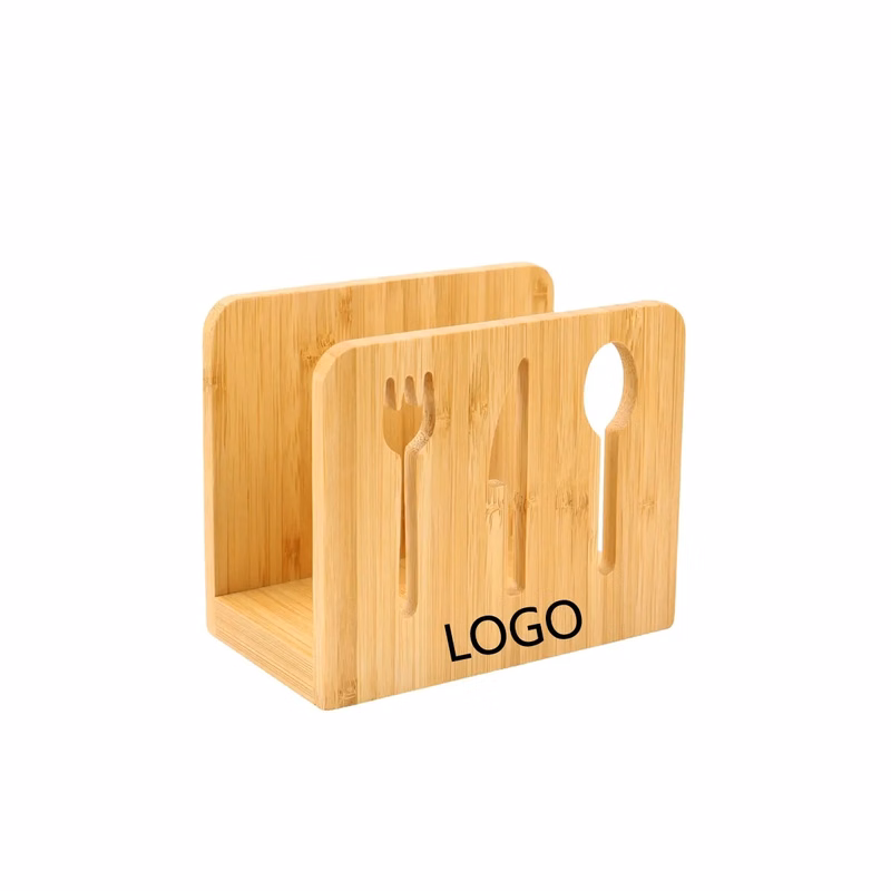 Wooden Knife And Fork Napkin Tissue Holder