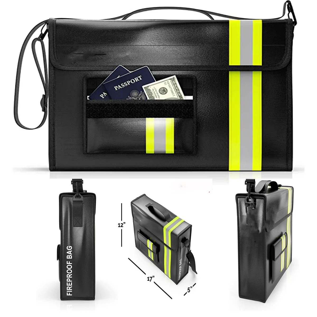 Fireproof Waterproof Document Bag for Valuables 1