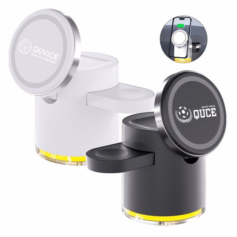 Cylinder Magnetic 4-In-1 Wireless Charger