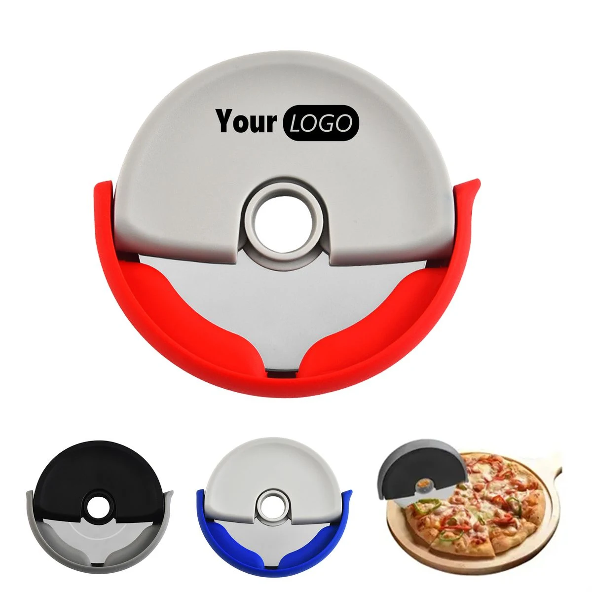 Round Pizza Cutting Tool with Ergonomic Handle 1