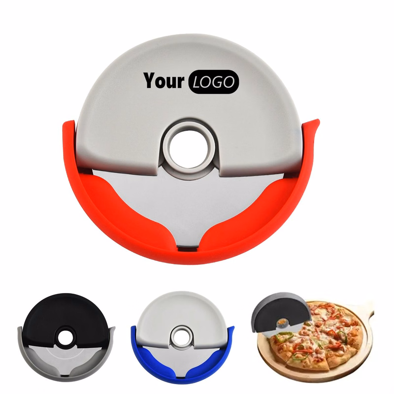 Round Pizza Cutting Tool with Ergonomic Handle