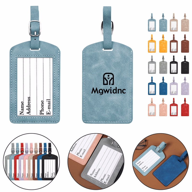 Premium Soft-Touch PU Luggage Tag