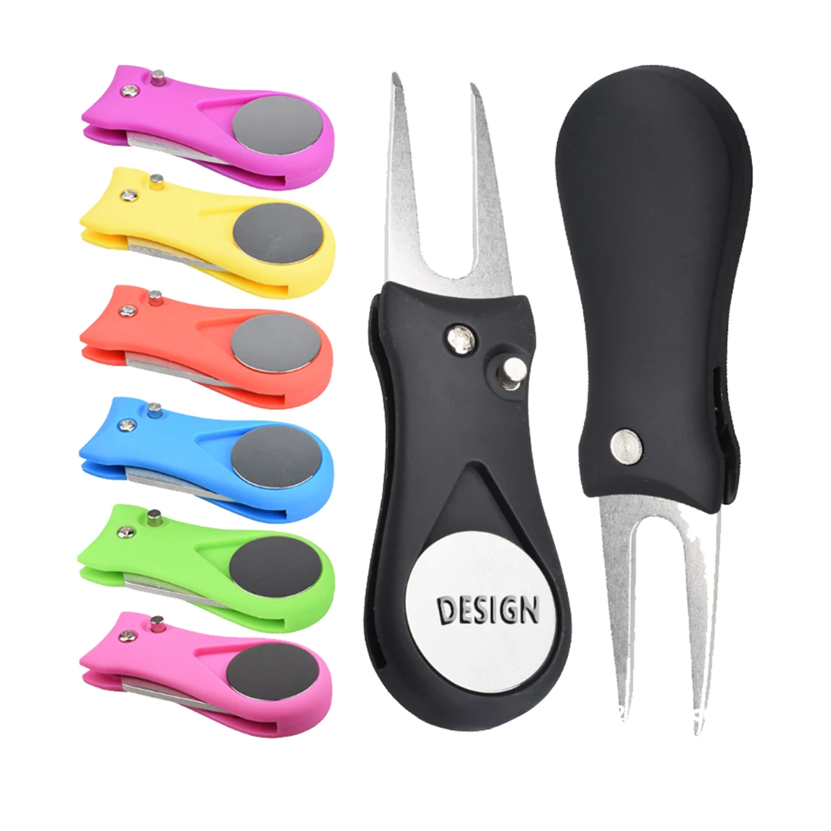 ABS Handle Golf Divot Repair Tool with Ball Marker 1