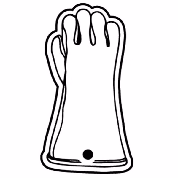 Work Glove Key Tag - Spot Color