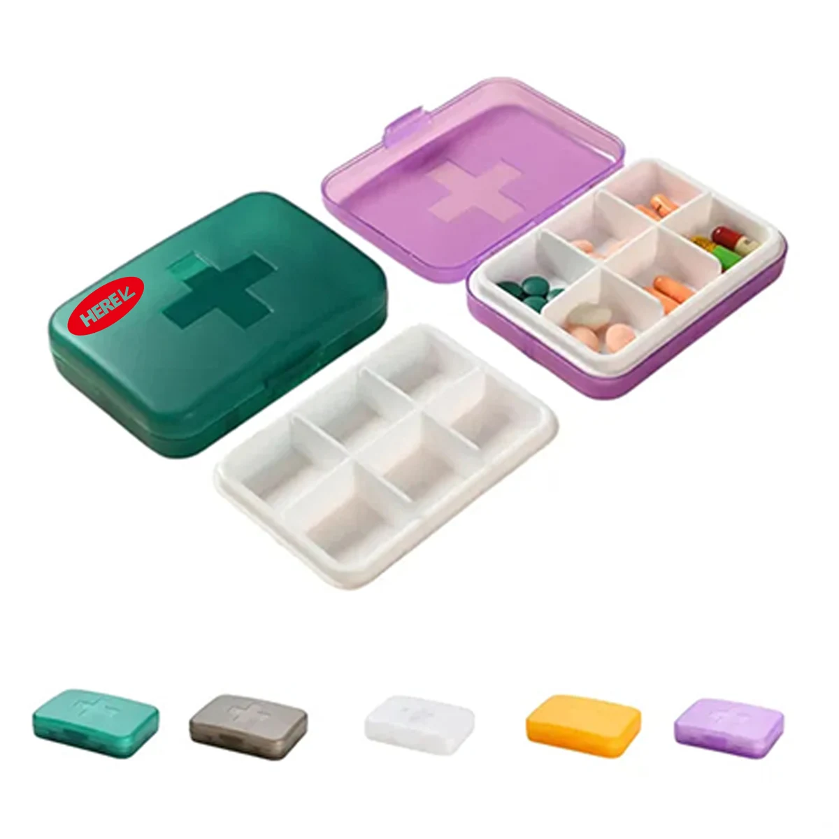 Portable Daily Vitamin Medicine Pill Box 1