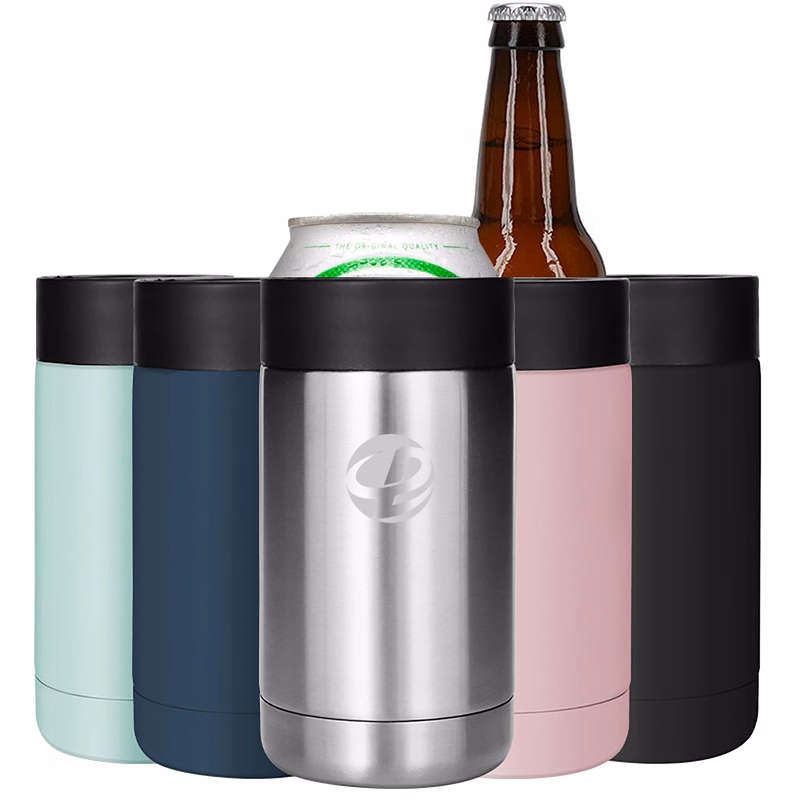 Stainless Steel 12oz Vacuum Insulated Slim Can Bottle Cooler