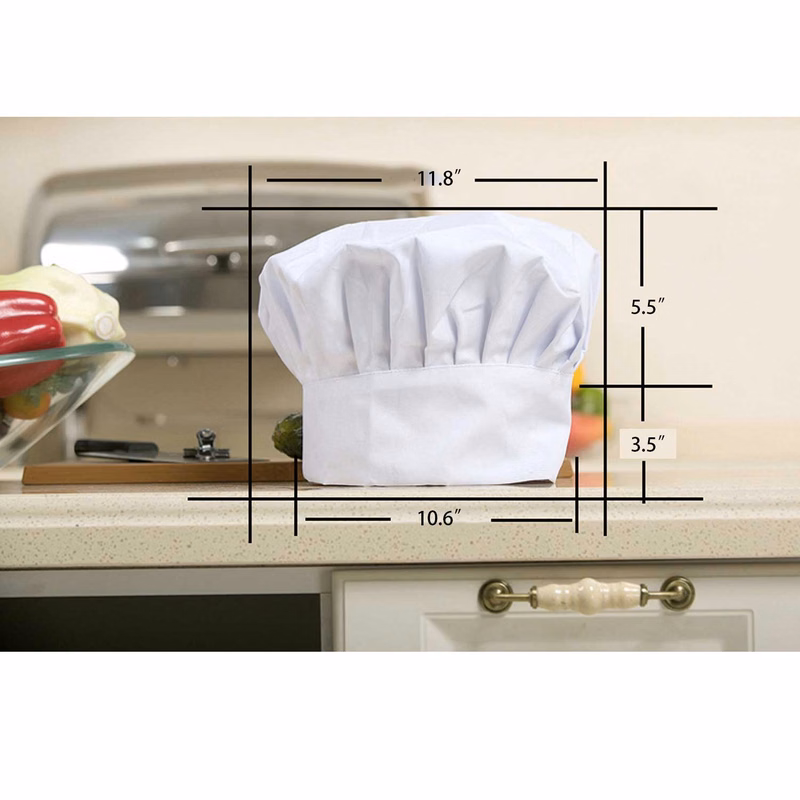Food Service/Cooking/Baking Professional Pleated Chef Hat