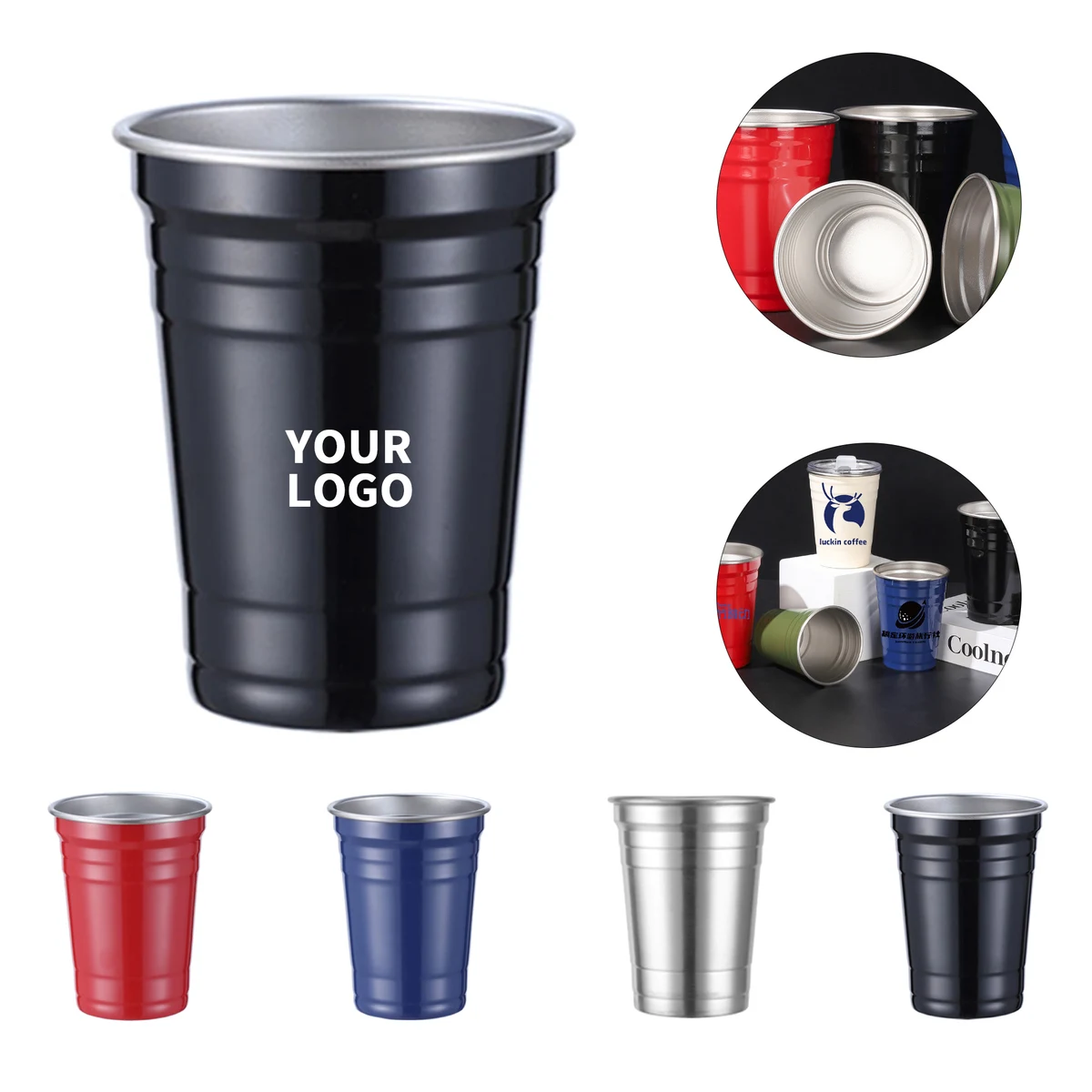 Stainless Steel Cup 18 Ounce With Laser Mark 1