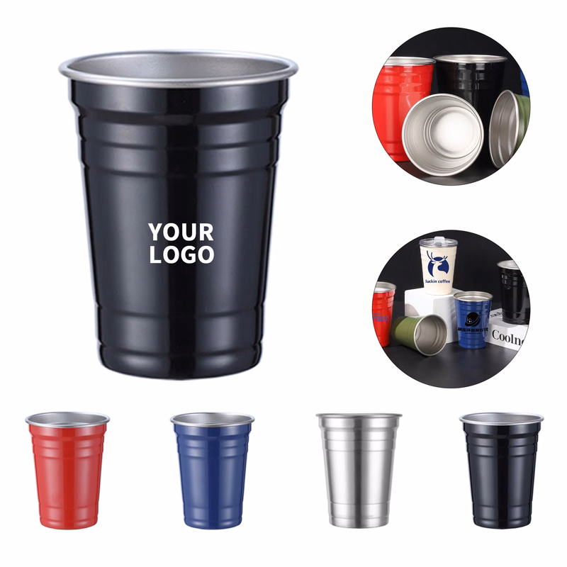 Stainless Steel Cup 18 Ounce With Laser Mark