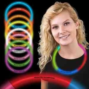 22" Rainbow Supreme 5 Color Light Up Glow Necklace 1