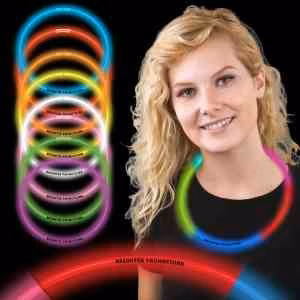 22" Rainbow Supreme 5 Color Light Up Glow Necklace