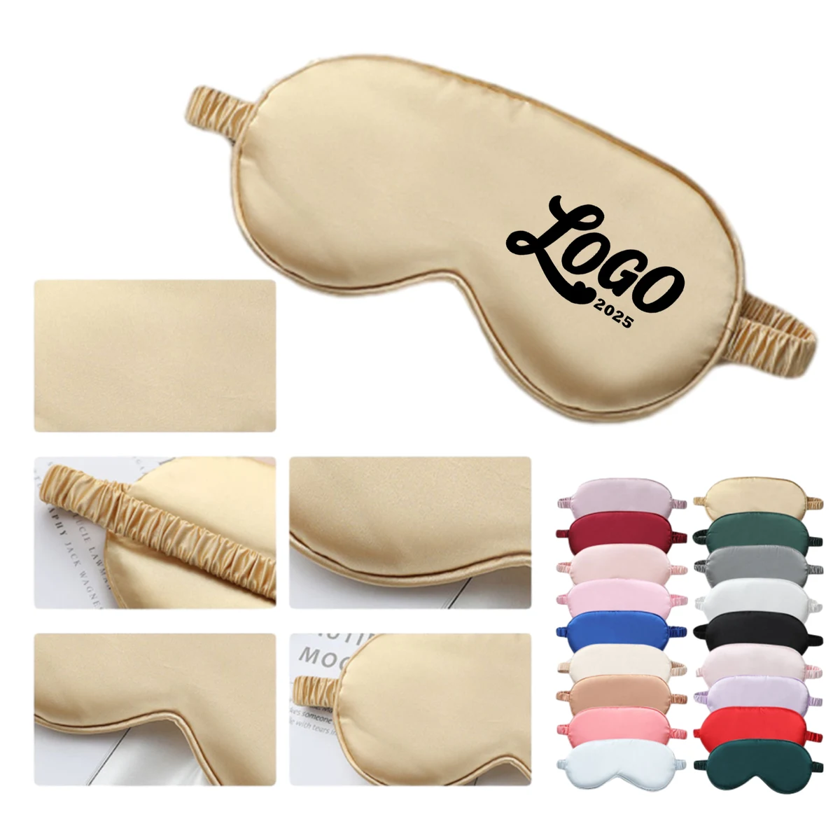 Soft Breathable Imitation Silk Eye Mask 1