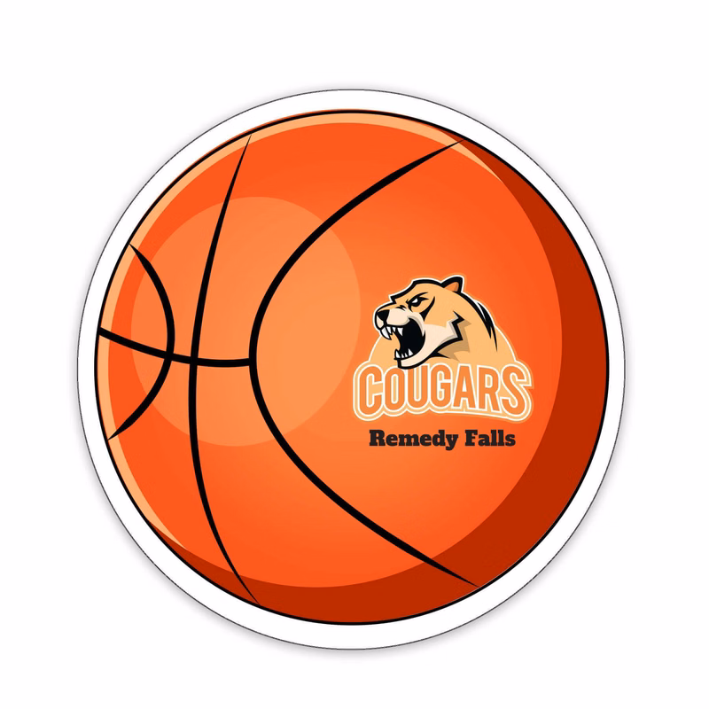Basketball Shaped NoteKeeper™ Magnet 20 Mil