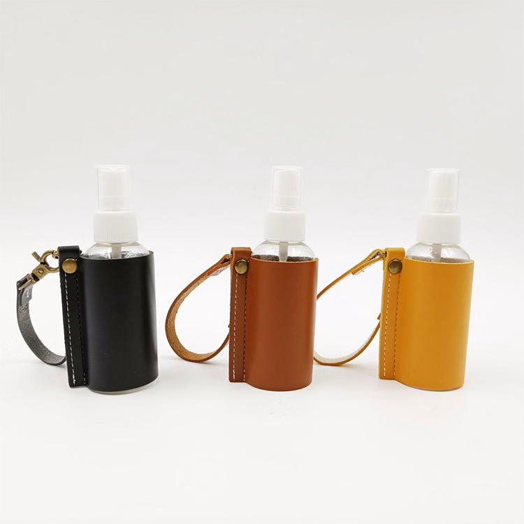PU Leather Hand Sanitizer Holder(Empty 60ml Bottle)