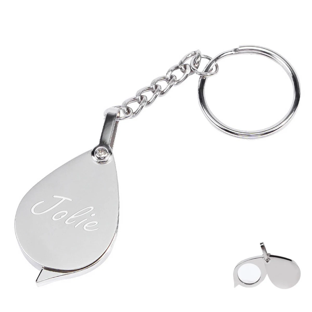 30X Pocket Magnifier Mini Keychain 1