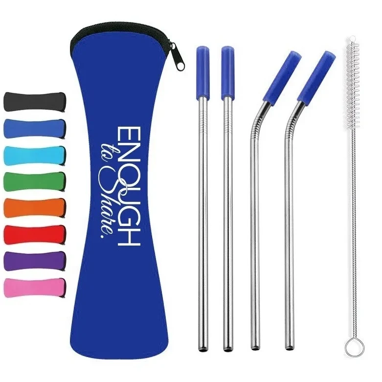 4 Straws in Neoprene Pouch 1