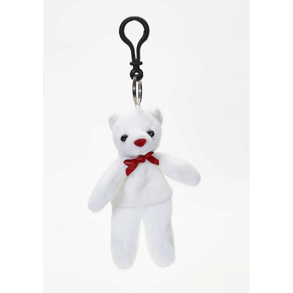 White Bear Zipper Pull Back Pack Clip 1
