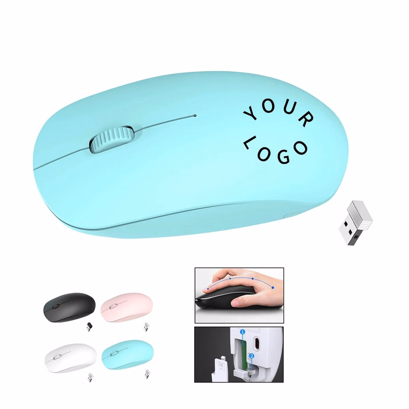 Compact ABS Plastic Wireless Mouse for Office Use