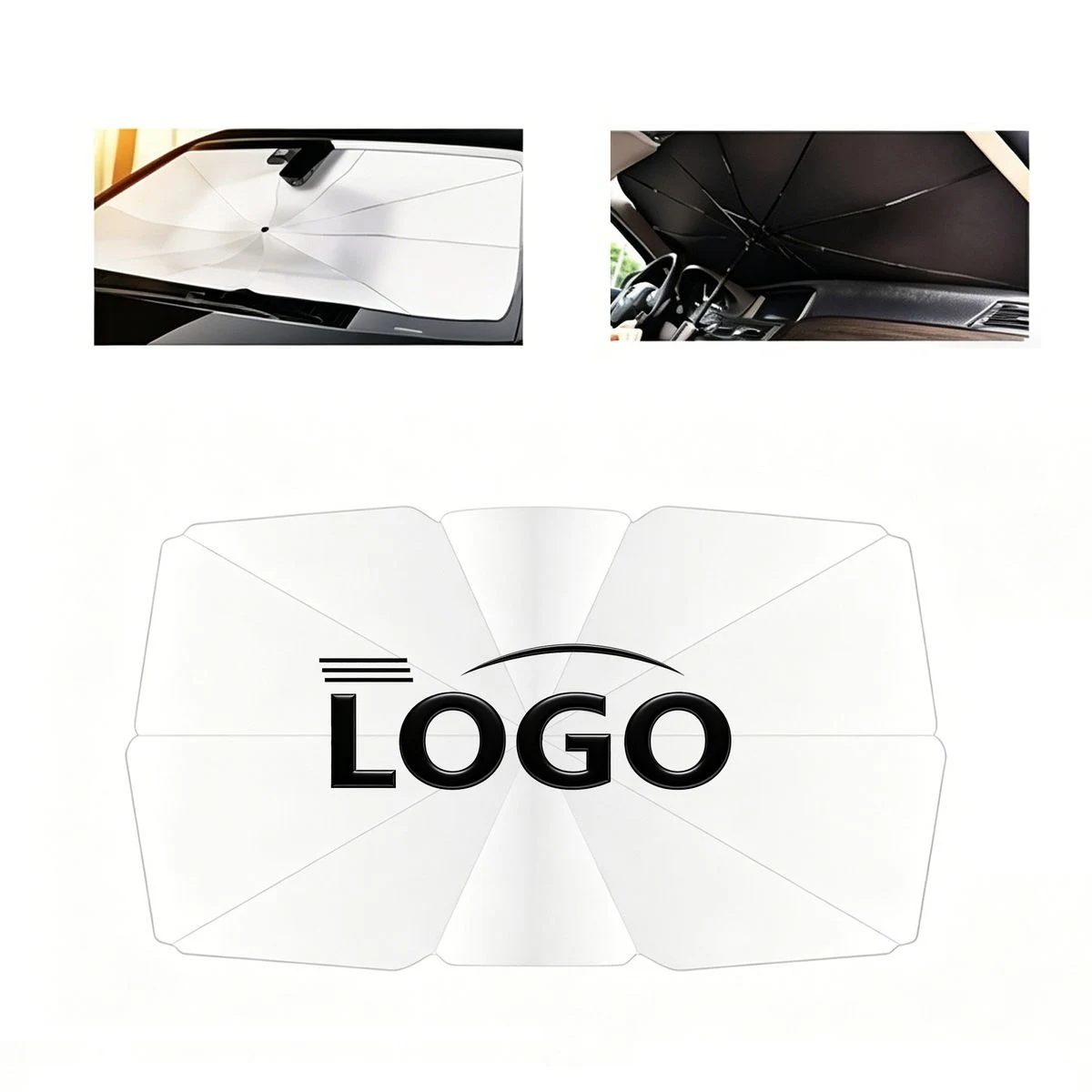 Car Windshield Sunshade With Custom Logo 1