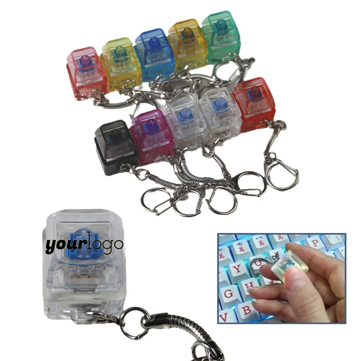 Antistress Relaxing Keyboard Switch Keychain 1