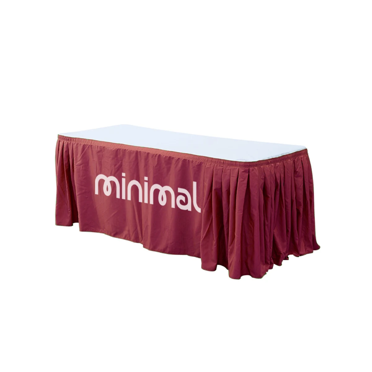 Custom Table Skirts Without Top 8ft 1