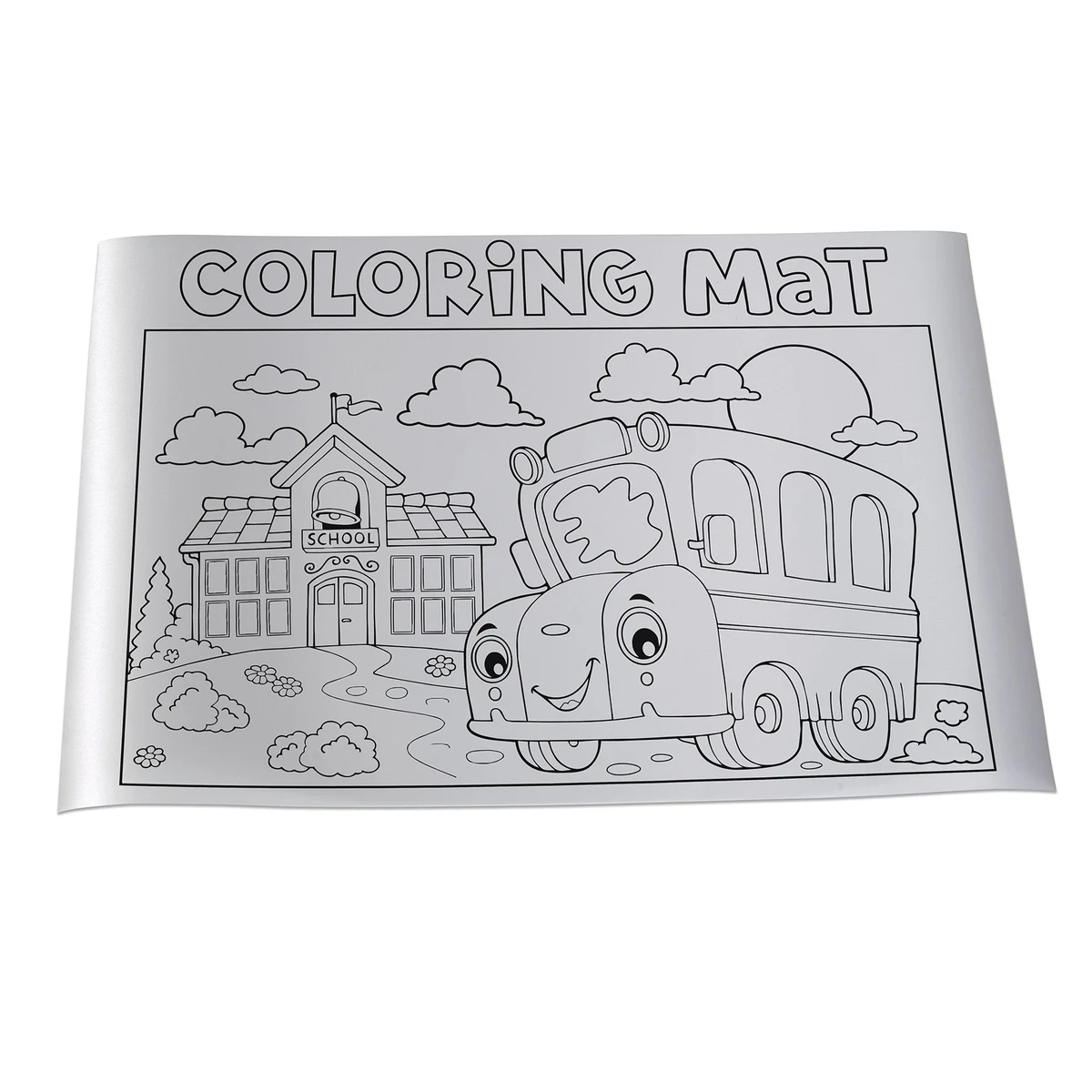 12" x 18" Badge Satin Coloring Mat 1